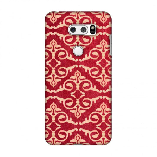 Batik Dyeing Art Deco - Rust Red Slim Hard Shell