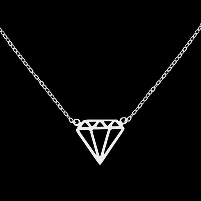 Stainless Steel Chain Gold Color Diamante Choker