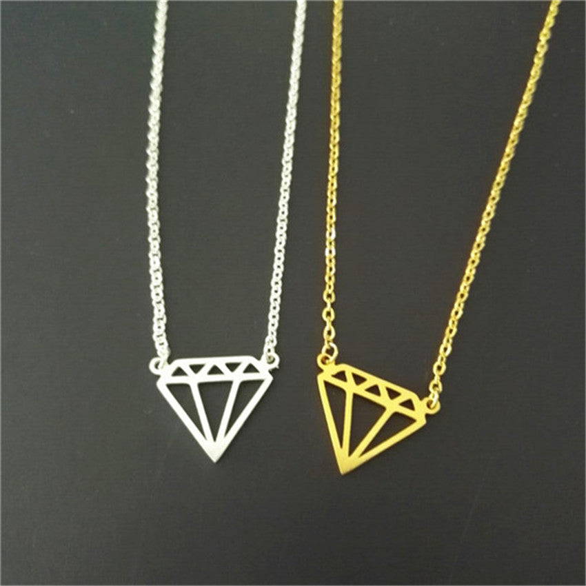 Stainless Steel Chain Gold Color Diamante Choker